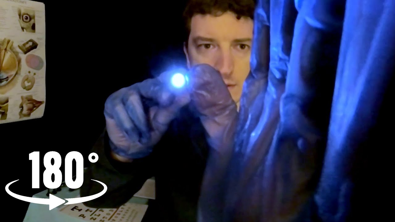 ASMR VR180 | Cranial Nerve Exam - Super-Realistic 😮 *BRIGHT LIGHT*