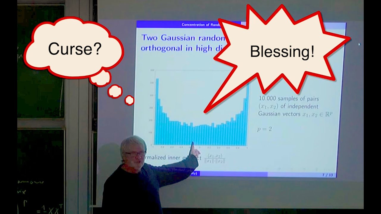 The curse and the blessing of high dimensions