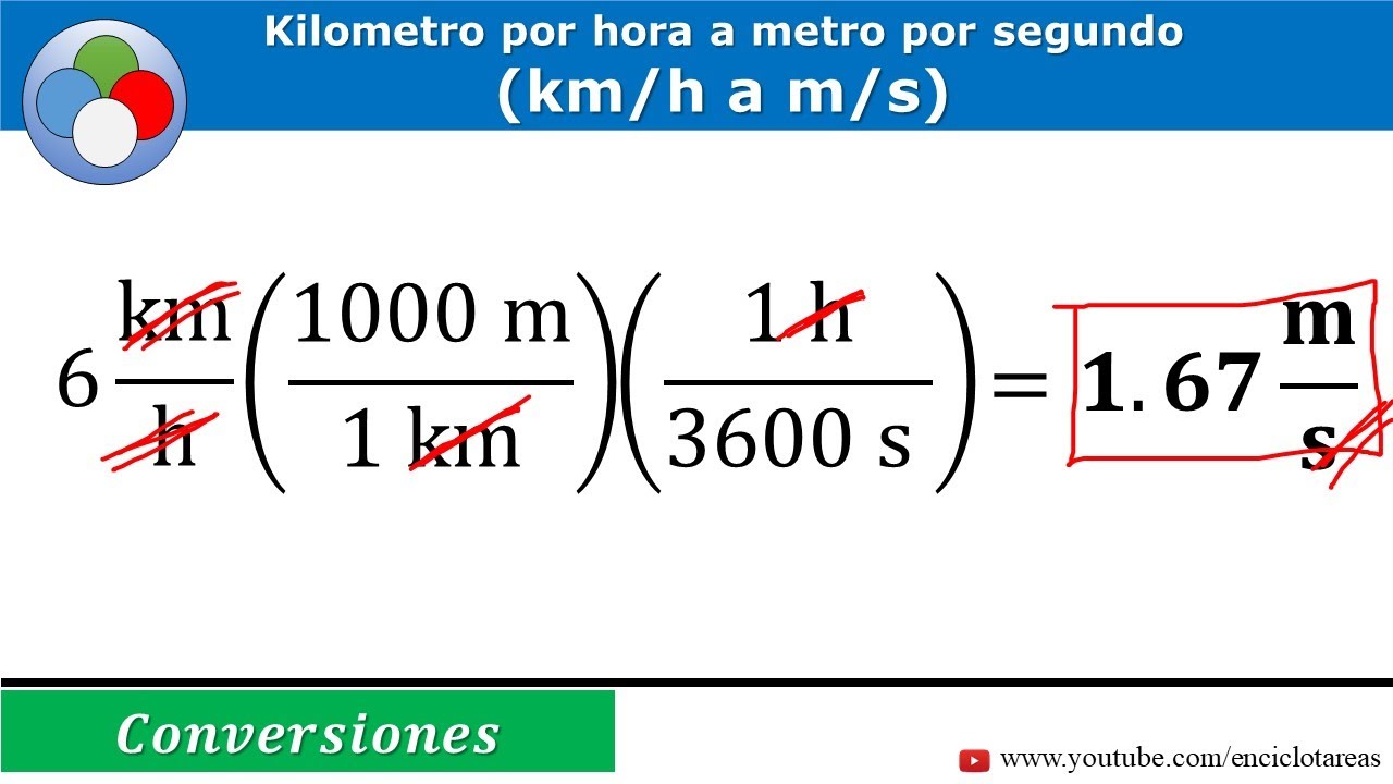 Transformar de kmh a ms