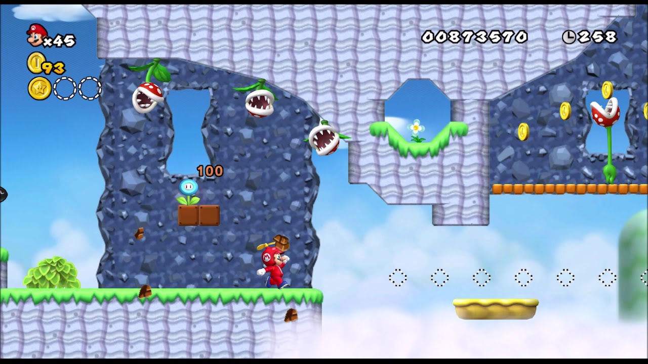 New Super Mario Bros. Wii - Sky custom level -