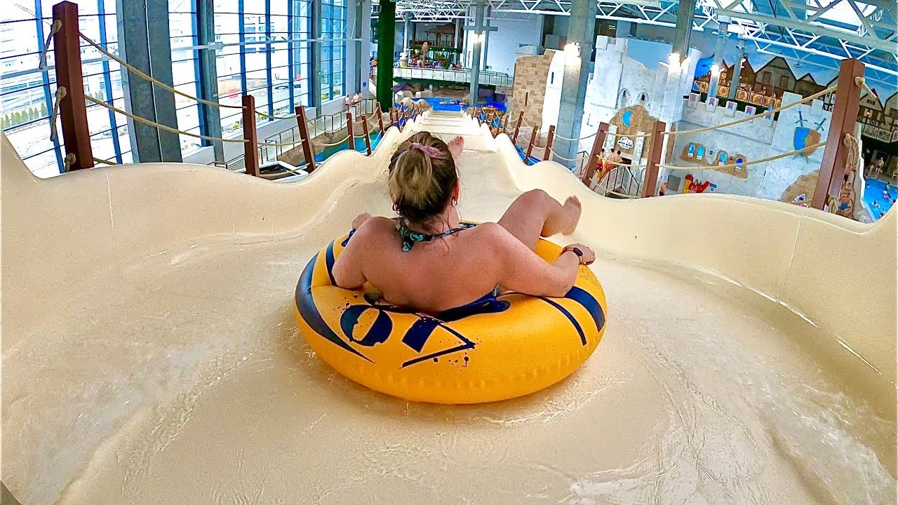 Super Fun Family Slide at Aquapark Reda