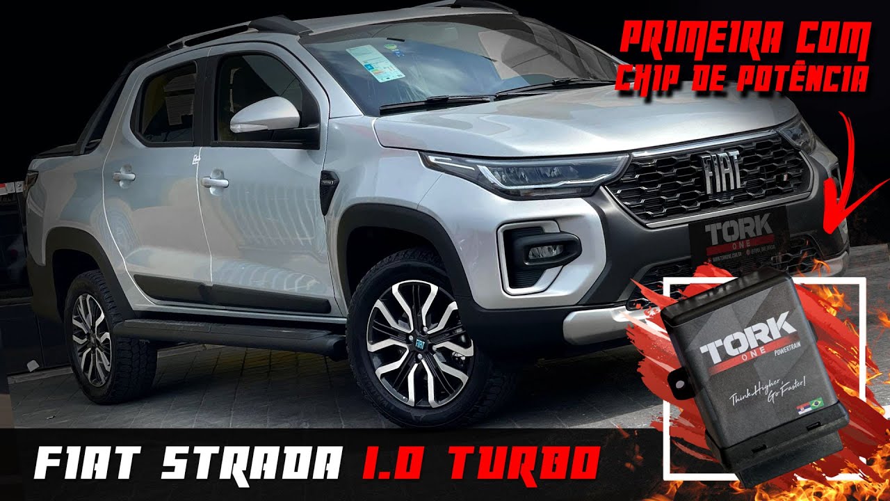 FIAT STRADA 1.0 TURBO! 1&ordm; CHIP DE POT&Ecirc;NCIA PARA T200 NO BRASIL!