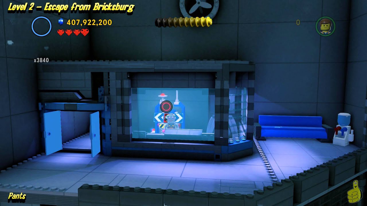 The Lego Movie Videogame:  Level 2 Escape from Bricksburg - FREE PLAY - (Pants & Gold Manuals) - HTG