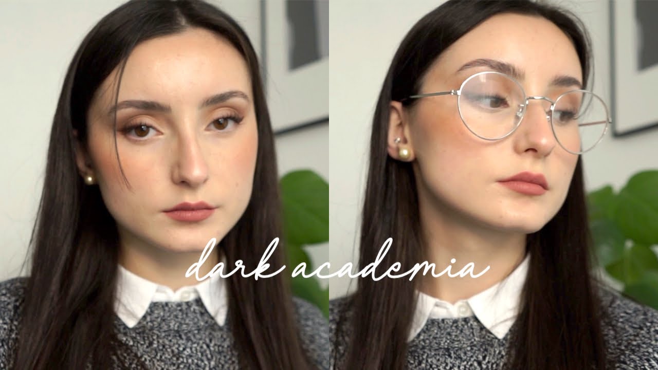 Dark Academia Makeup ☕️📖 | Natural Brown Smokey Eye + smokey eyeliner *relax with me*