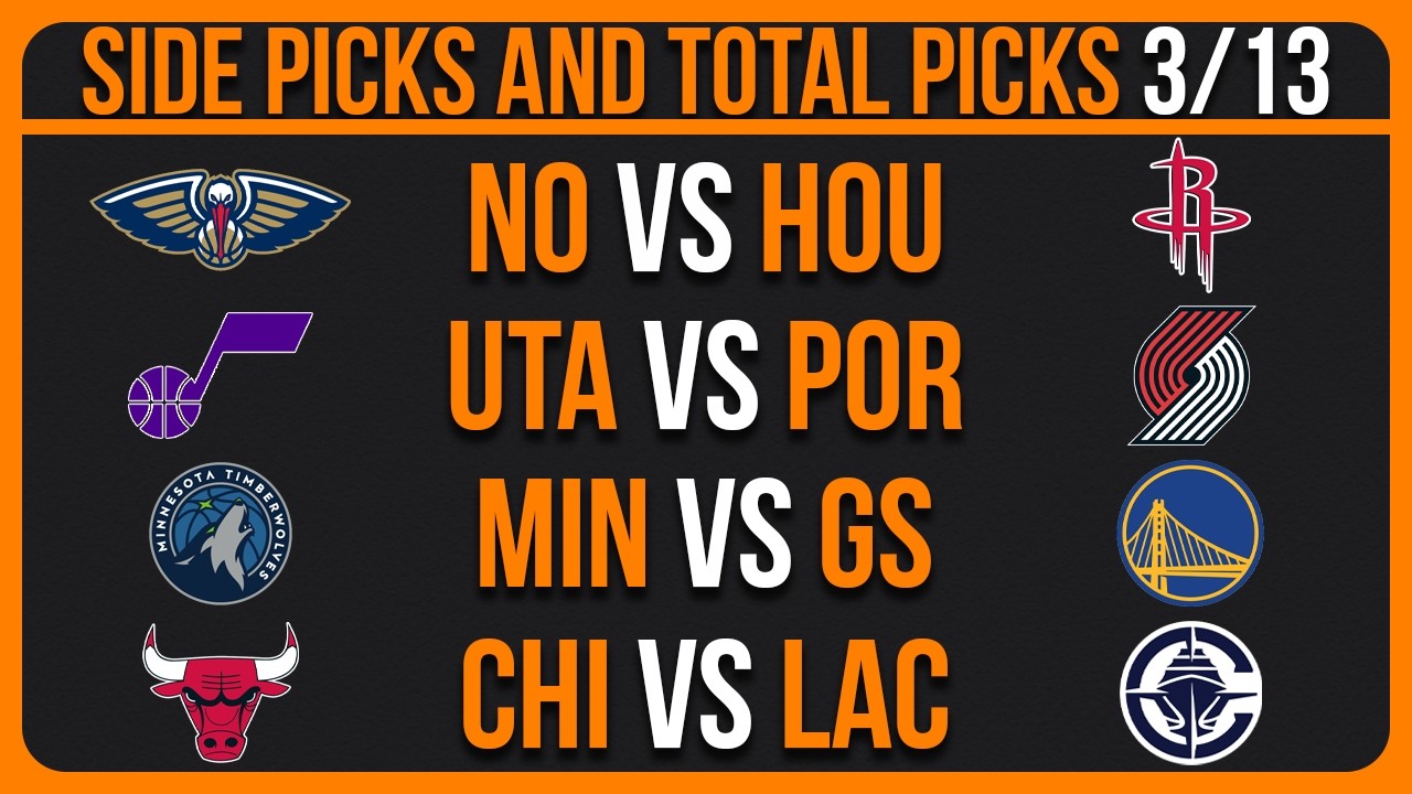 NBA Picks Today Friday 3/13/26 NBA Picks and Predictions | NBA Predictions Today | NBA Bets Today
