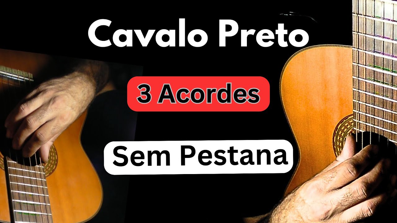 Cavalo Preto - Sergio Reis- Simplificada  - Aula de Violão