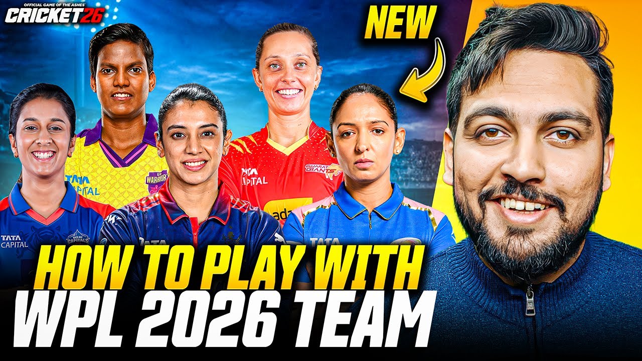 How To Download✅ Latest WPL 2026 Teams In Cricket 26 🏏🔥 | Simple Tutorial | RtxVivek