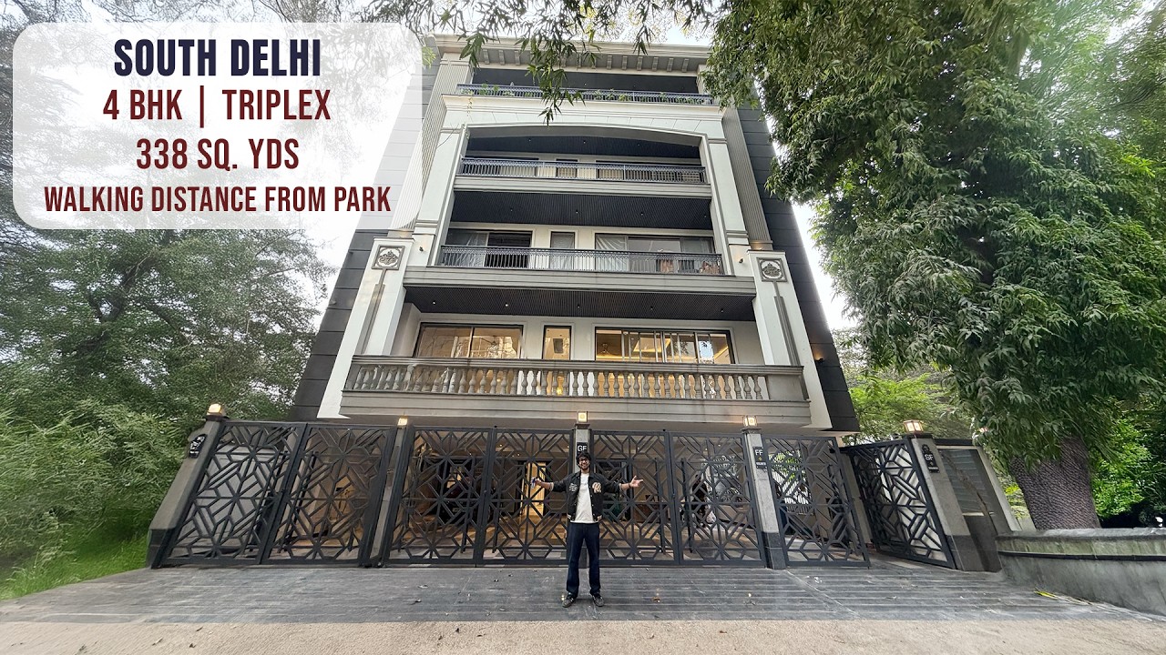 Exclusive Triplex In South Delhi | 4 BHK | Vasant Vihar | Walking Distance To Park