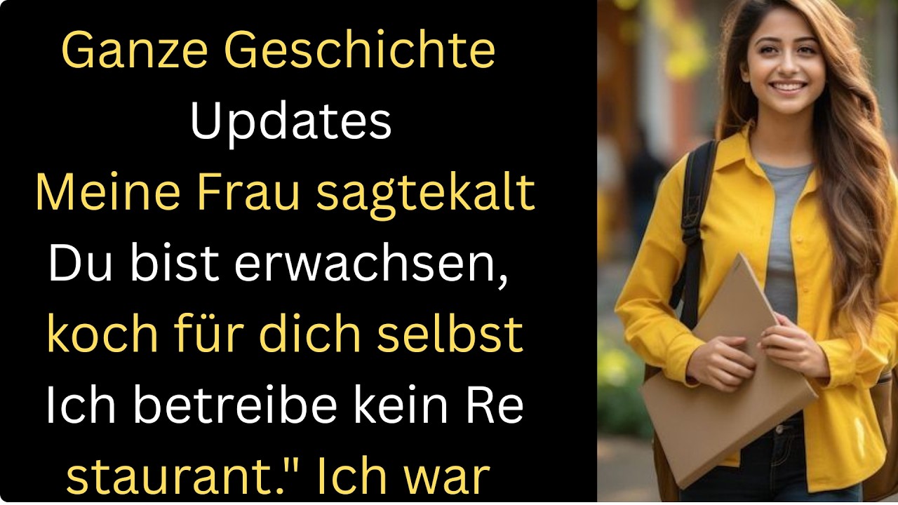 Meine Frau sagte kalt: „Koch selbst. Ich betreibe kein Restaurant.“ Also änderte ich alles.