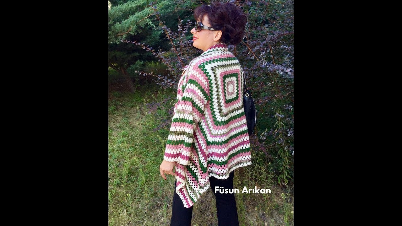 TIĞ İŞİ ÖRGÜ DİKİŞSİZ SALAŞ HIRKA YAPILIŞI (CROCHET SEAMLESS CARDİGAN TUTORİAL)