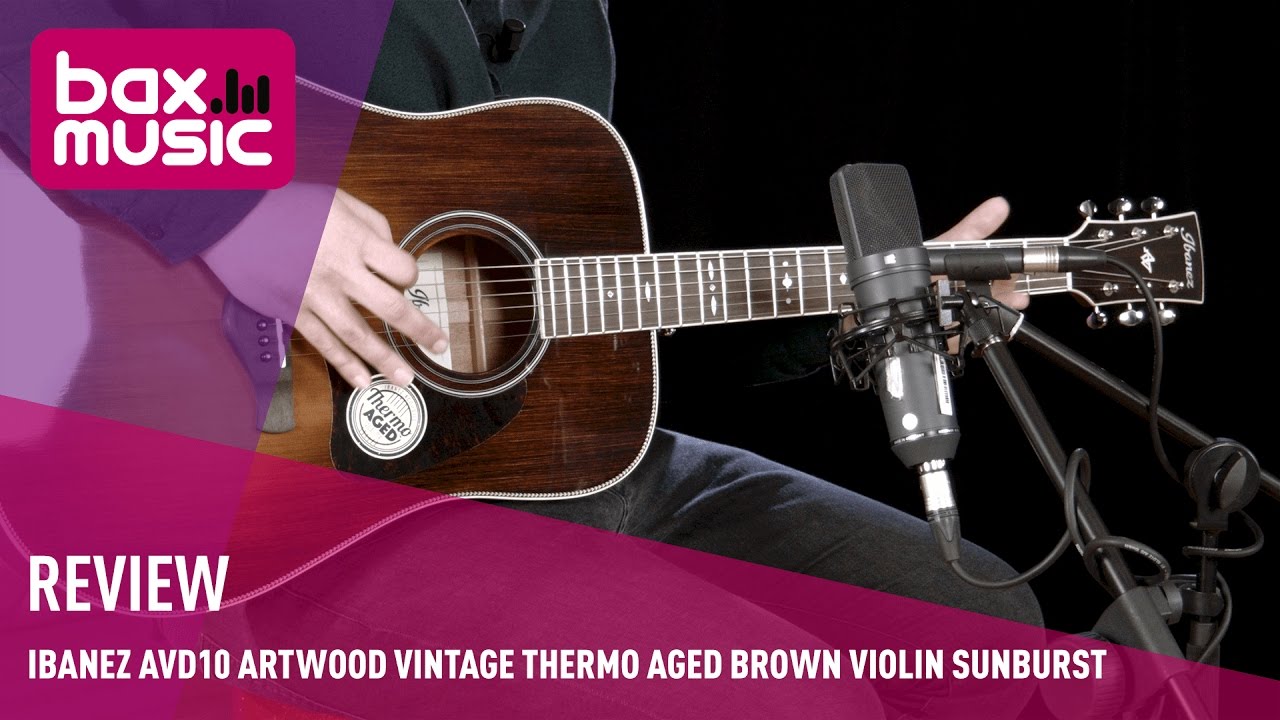 Ibanez AVD10 Artwood Vintage Thermo Aged Brown Violin Sunburst - Review