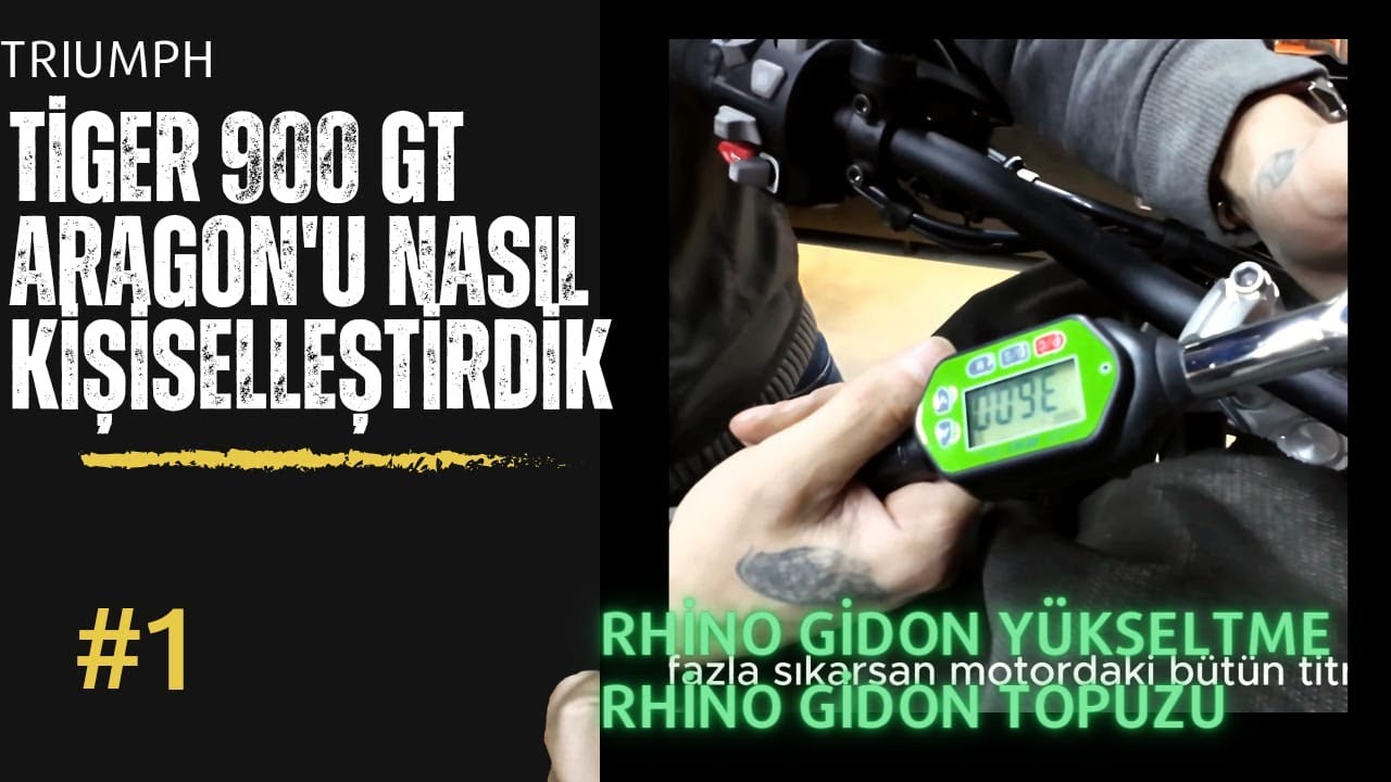 Tiger 900 GT Aragon Edition'da Ergonomiyi Artırmak: Rhino Gidon Yükseltme ve Gidon Topuzu montajı