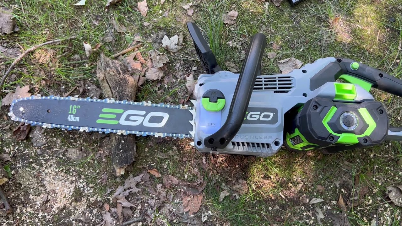EGO POWER+ 56-volt 16-in Brushless Battery Chainsaw 2.5 Ah - Unboxing and Testing