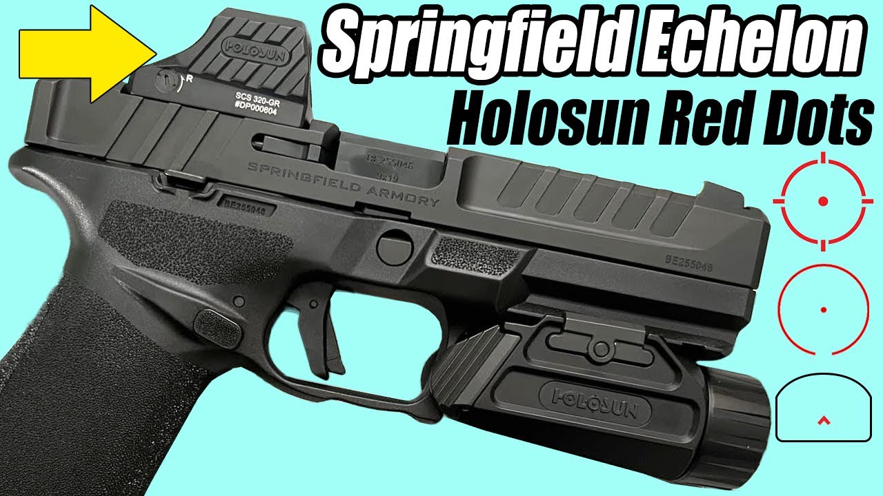 12 лучших коллиматорных прицелов Springfield Echelon Holosun с красным и зеленым колпачком