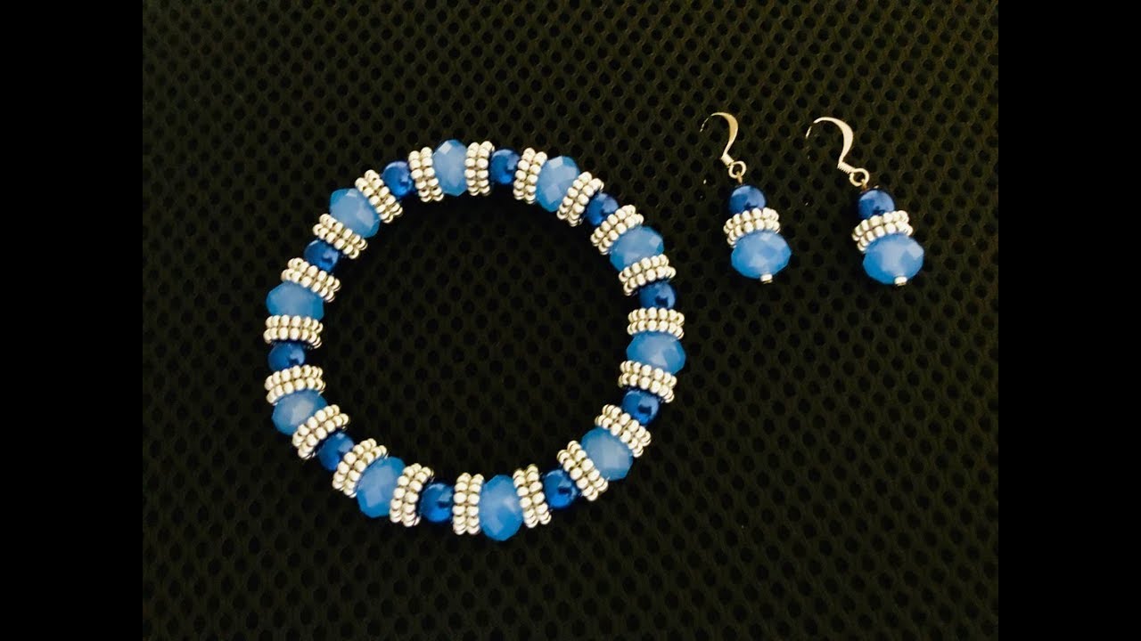 Make your own Seed bead Spacer. Beaded Spacer Stretch Bracelet.