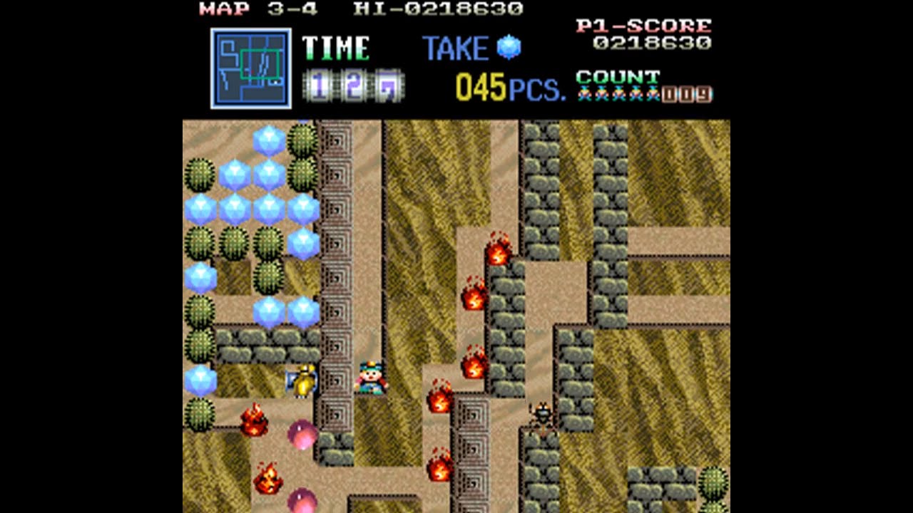 Boulder Dash (part 1) - finished 1 coin M.A.M.E. replay