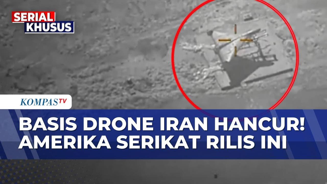 AS Rilis Rekaman Detik-Detik Hancurkan Basis Drone Iran, Sebut Ancaman bagi Timur Tengah