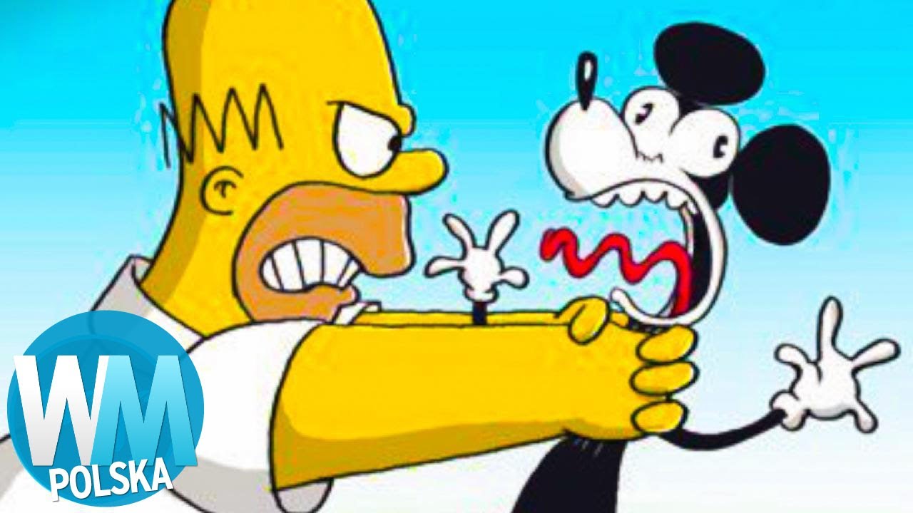 Top 10 razy kiedy SIMPSONOWIE WYŚMIEWALI DISNEYA