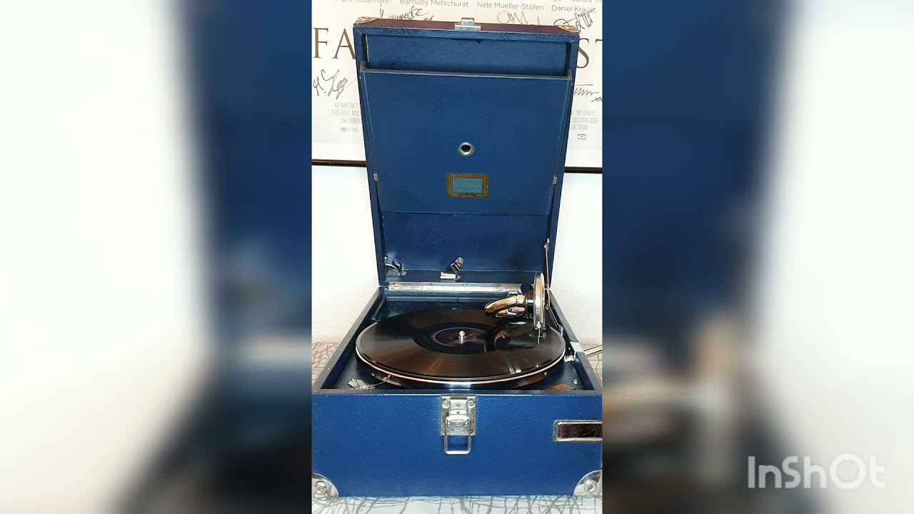Electrola 101N in blau 1931- Soundcheck for Ebay