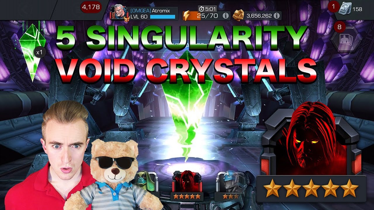5 Singularity (Void) Crystals [Feat. The Bearalyzer] | Marvel: Contest of Champions