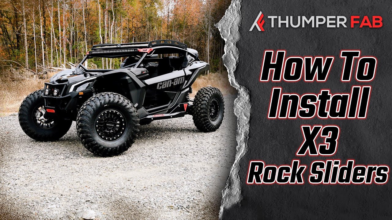Thumper Fab Maverick X3 Rock Sliders Install Video