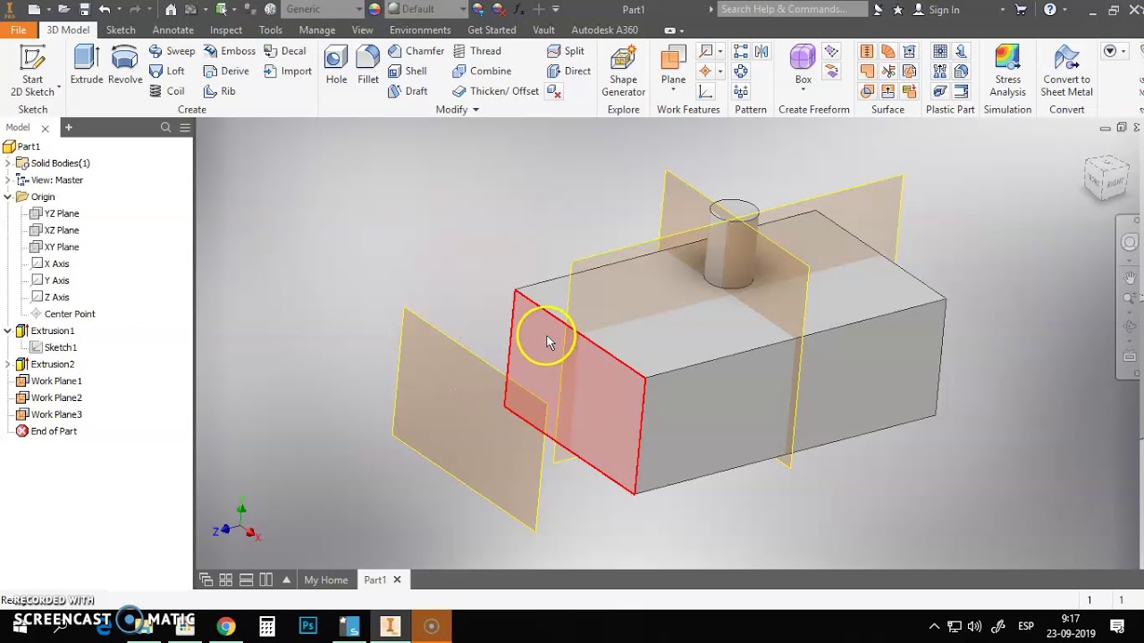 Inventor   Planos de trabajo