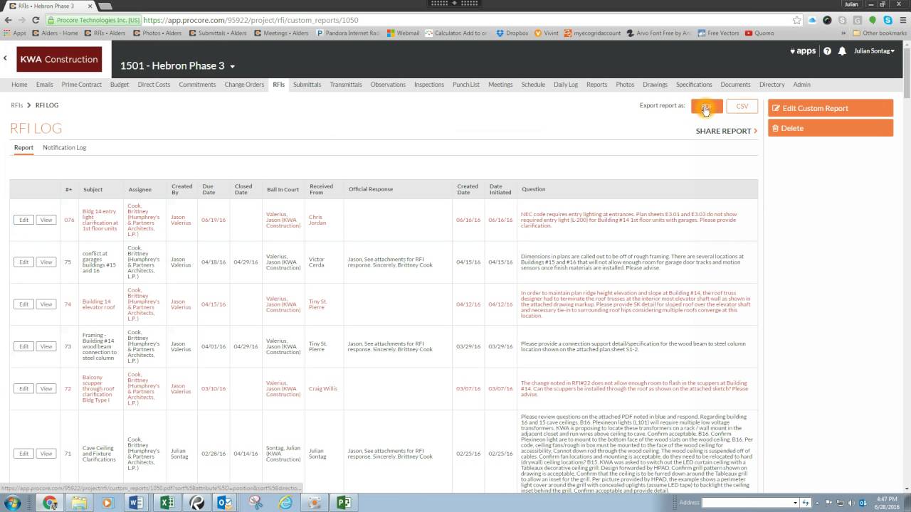 Custom and Premade Reports