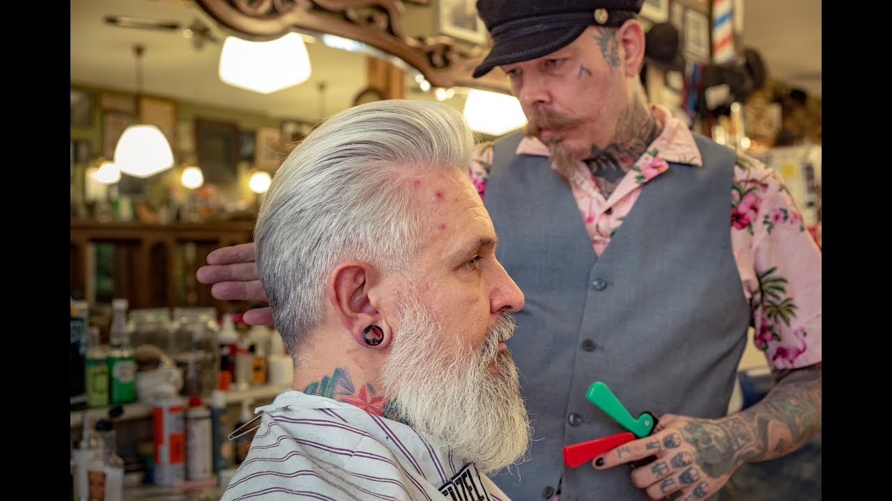 FREEHAND taper on Silver Fox