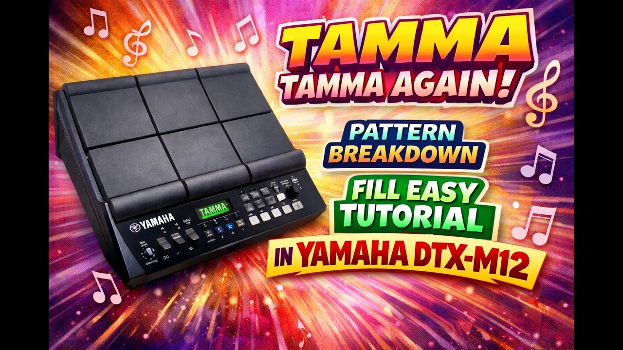 YAMAHA DTX MULTI12 —🥁 🔥✨full tutorial 🔥of **TAMMA TAMMA AGAIN**  from Badrinath Ki Dulhania #dtxm12