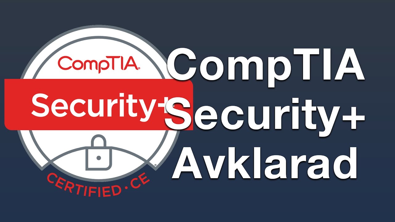 Jag klarade CompTIA Security+!