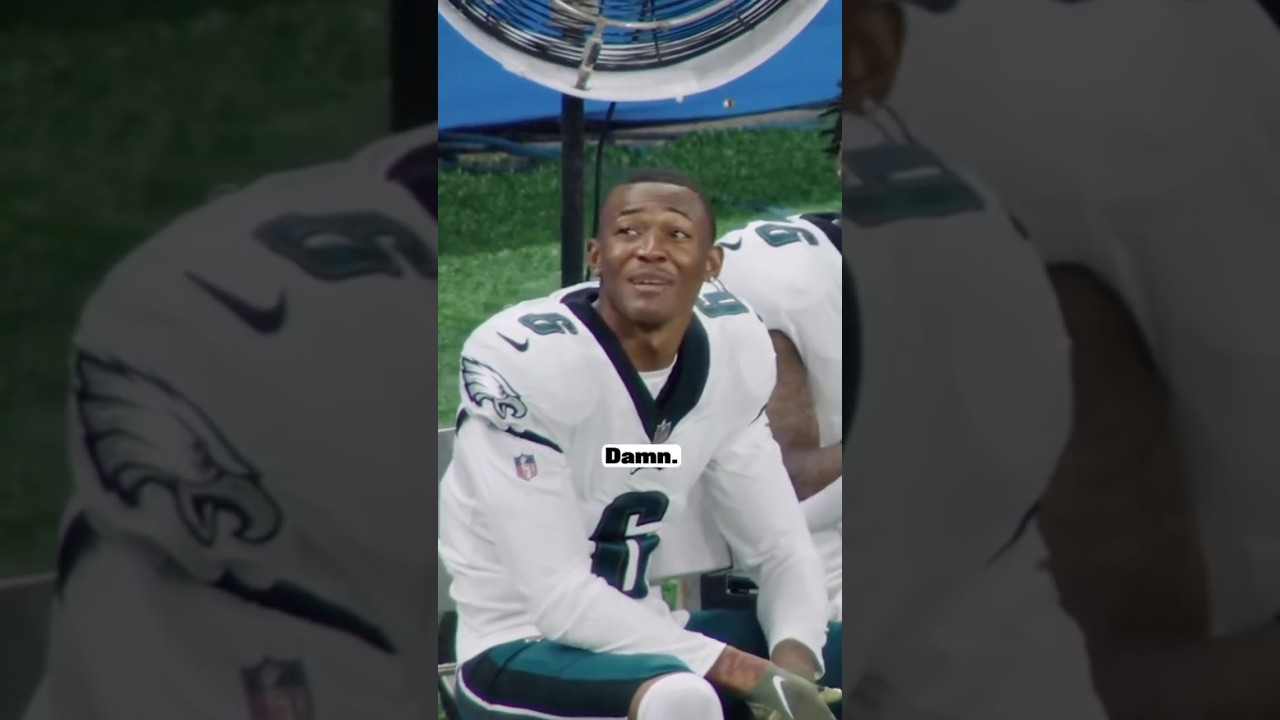DeVonta Smith is funny mic'ed up on the sidelines #eagles #gobirds