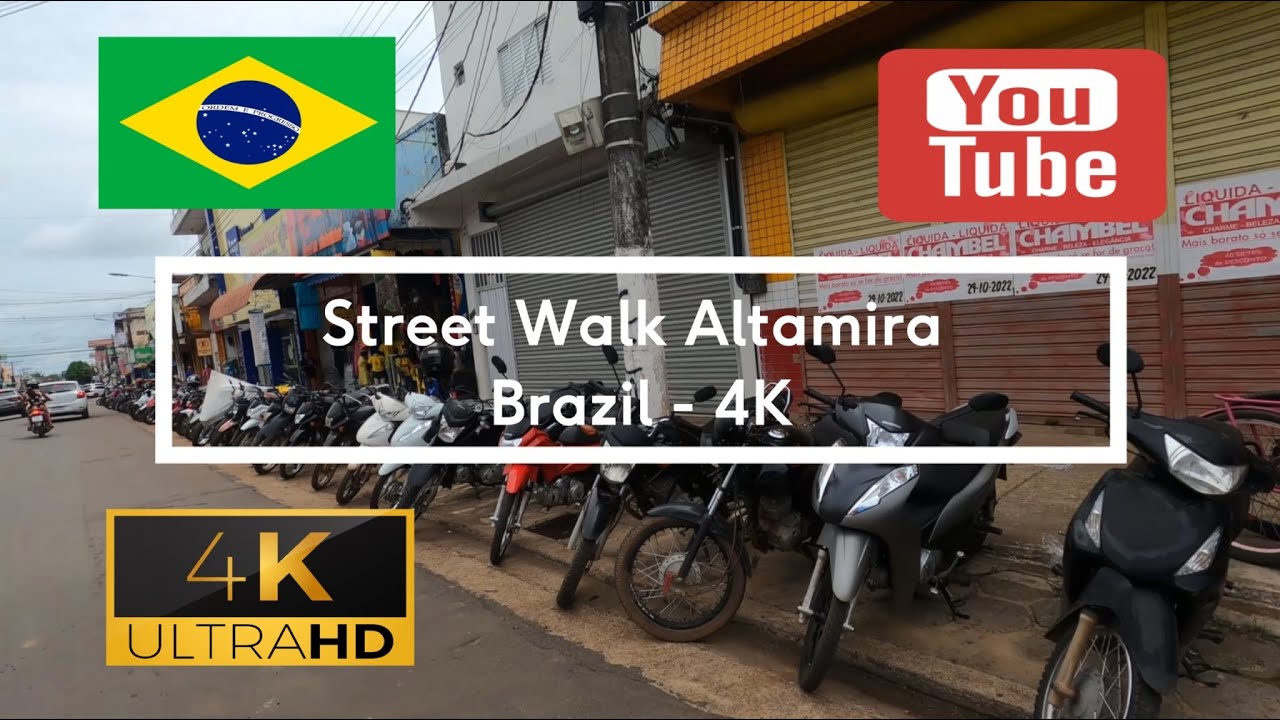 🇧🇷 Street Walk Altamira - Brazil - 4K