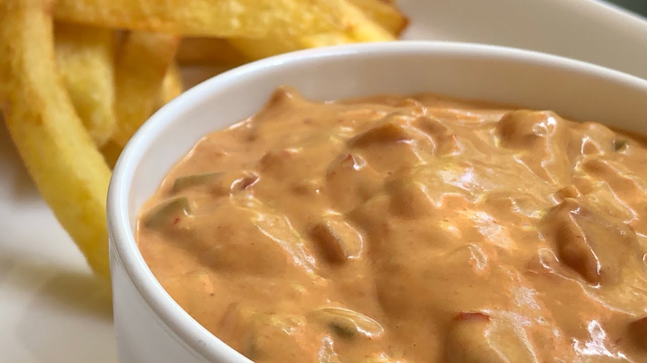 Andalouse sauce, Belgium andalouse fries sauce recipe, andalouse sauce recipe, potatoes dip recipe.