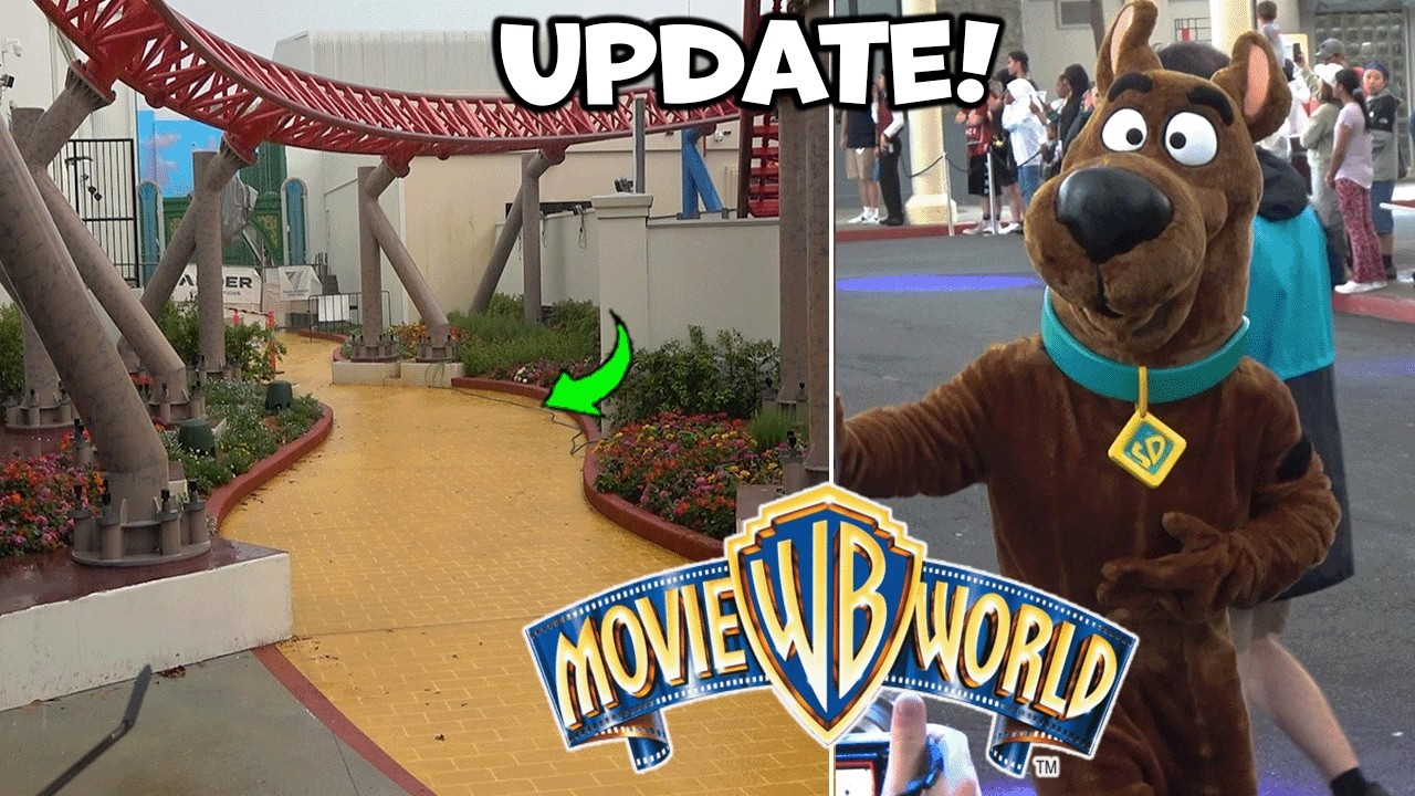 Movie World | NEW Rides Update, Wizard of Oz Land, RAIN & MORE!