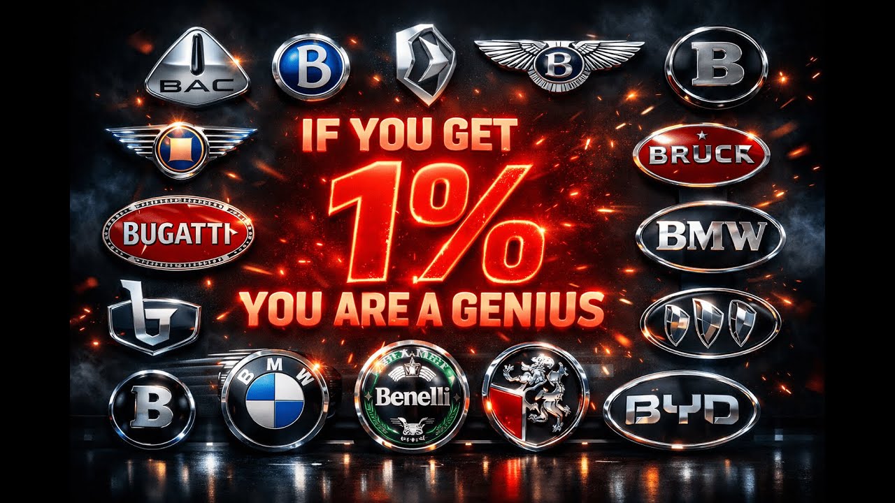 Guess The Car Brand Logo Quiz 🚙 & Country of ORIGIN || For Alphabet B if You Get 1% You Are GENIUS