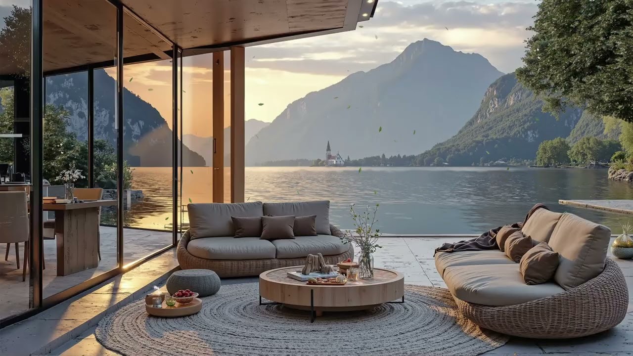 Smooth Jazz by the Lake 🌊 Relaxing Evening Jazz Music for Study, Work & Deep Chill