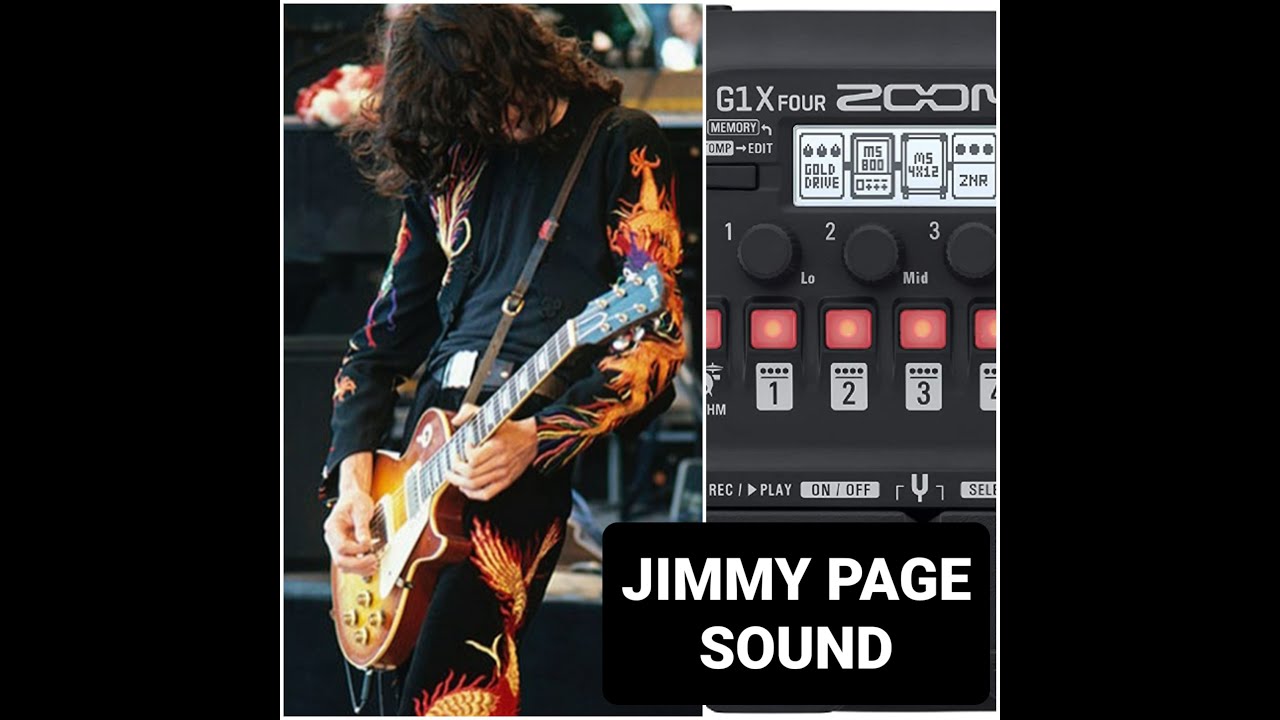 JIMMY PAGE SIMPLE SETTING ZOOM G1 X FOUR/ ZOOM G1 FOUR