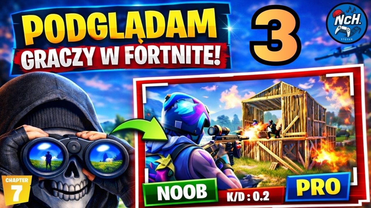 3🔥 Więcej szczęścia niż rozumu :D  👀 Podglądam graczy w Fortnite! 👀