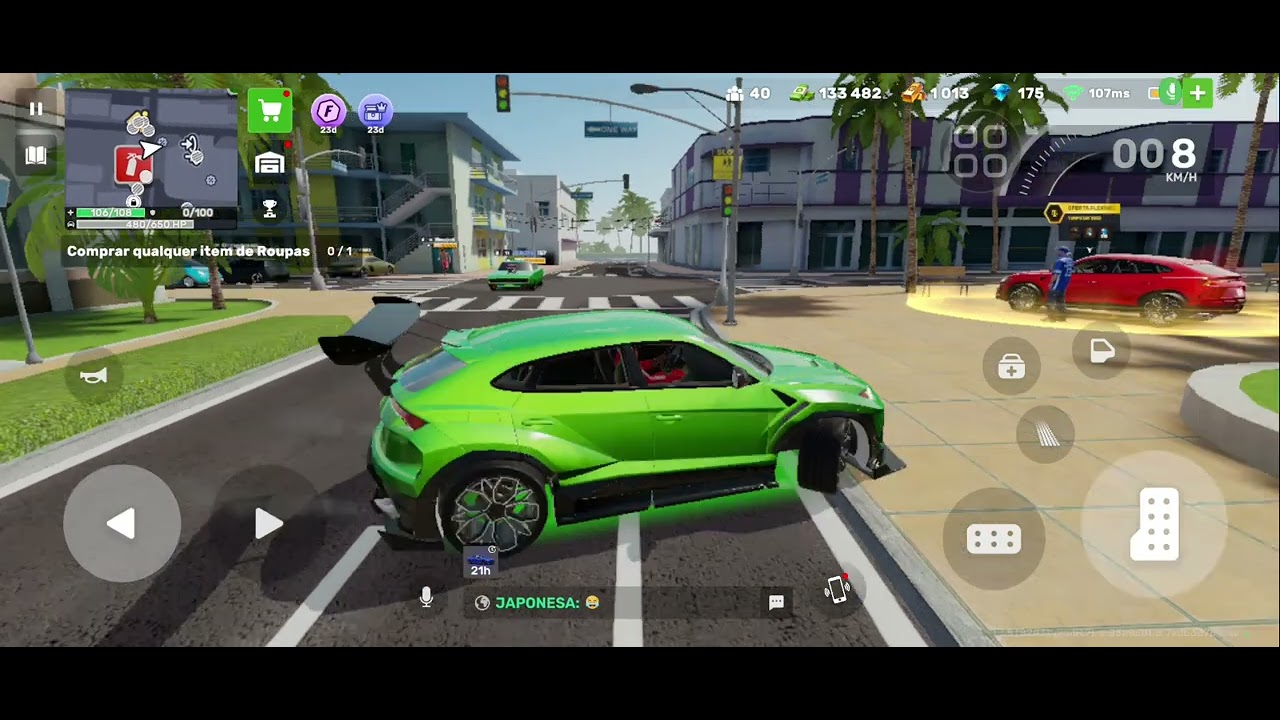 Testando a velocidade dos carros