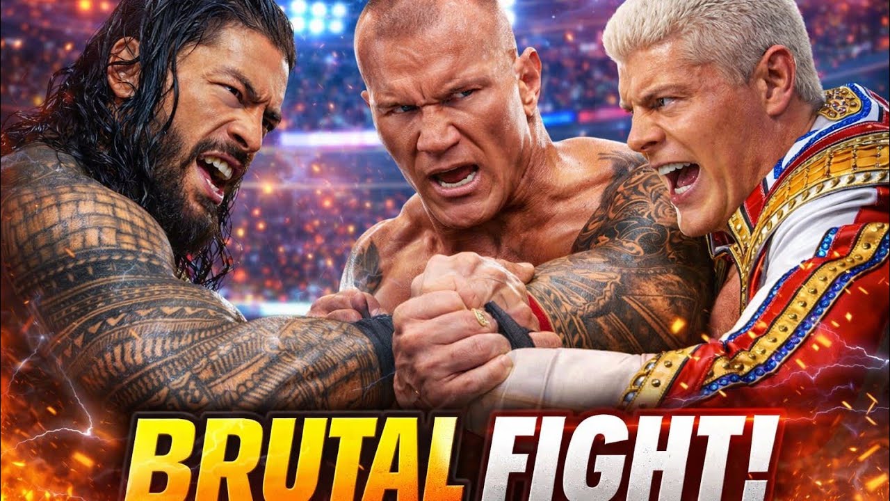 Triple threat match roman reigns vs cody rhodes vs randy orton || wwe2k25 