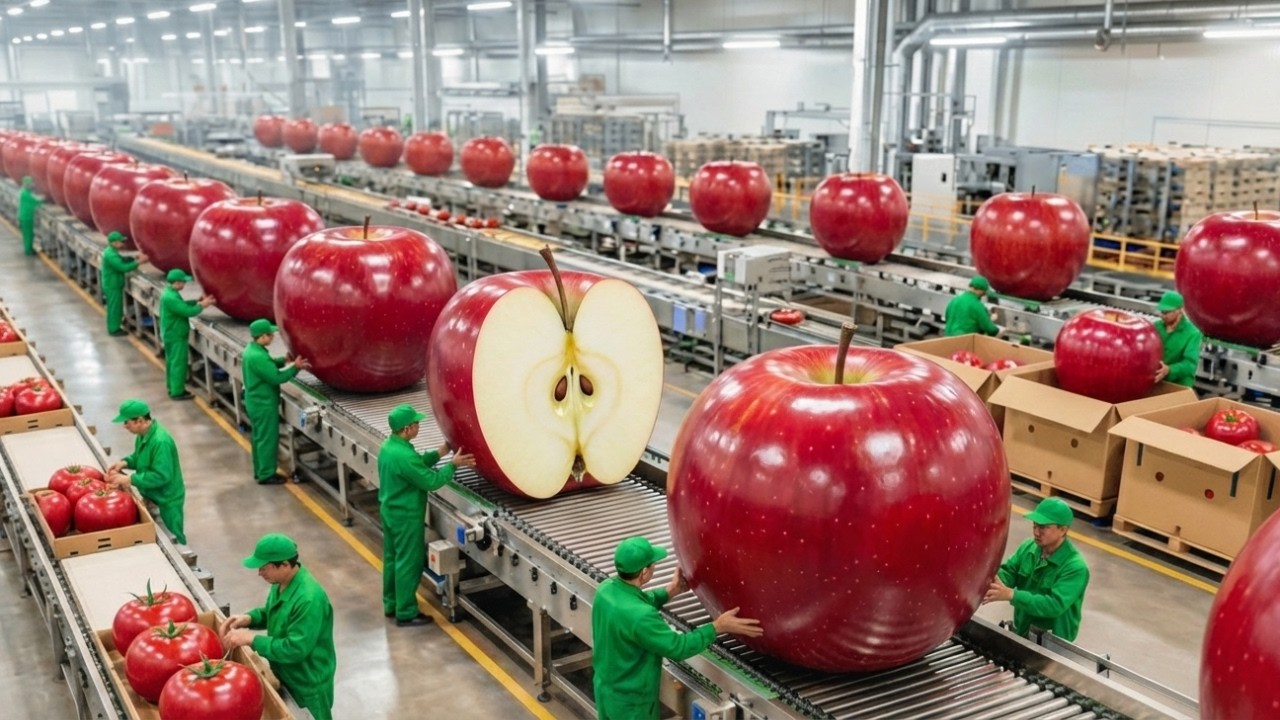 Inside a Mega Apple Juice Bottling Plant (Washington Apples to Bottles!)