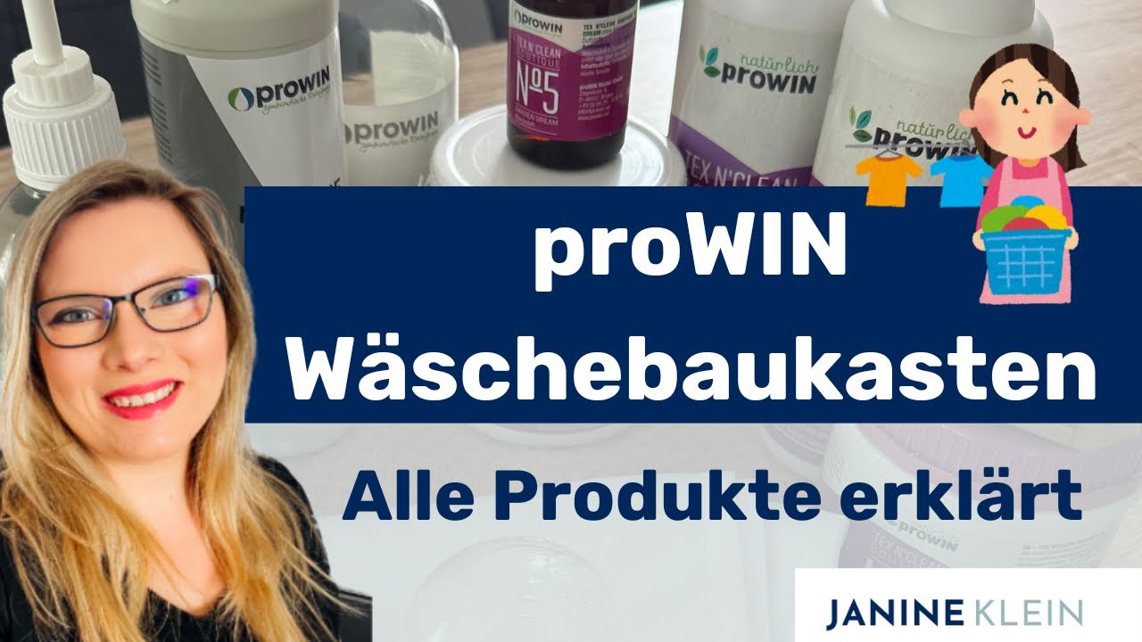 proWIN Wäschebaukasten - das Waschmittel Tex n’ clean Boutique erklärt und Tipps zum Wäschewaschen