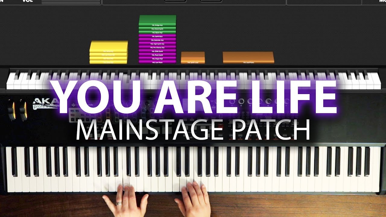 You Are Life MainStage patch keyboard cover- Hillsong Worship