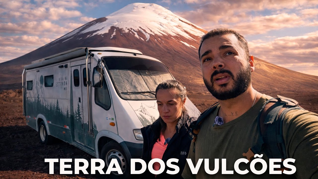 Como é chegar em um vulcão ativo na América do Sul