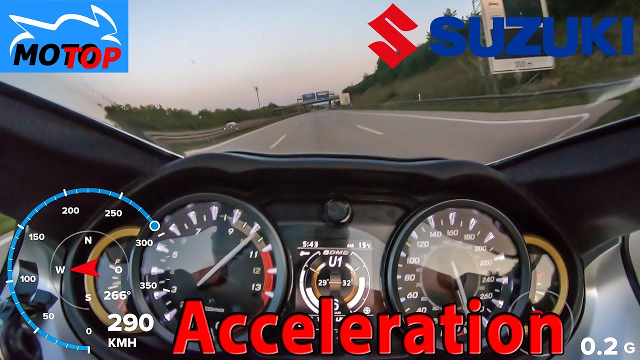 Suzuki Hayabusa (2022) — УСКОРЕНИЕ — измерения Gopro GPS и DRAGY