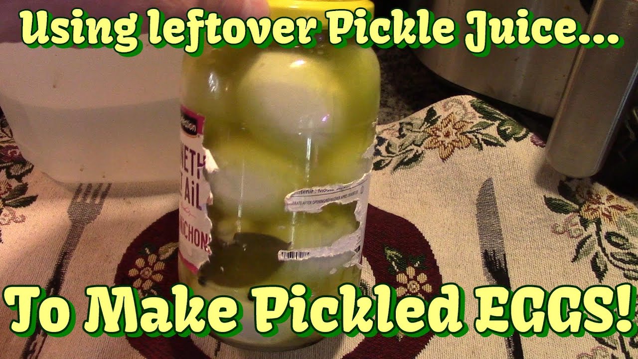 Pickled Eggs! Using LeftOver Dill Pickle Juice!