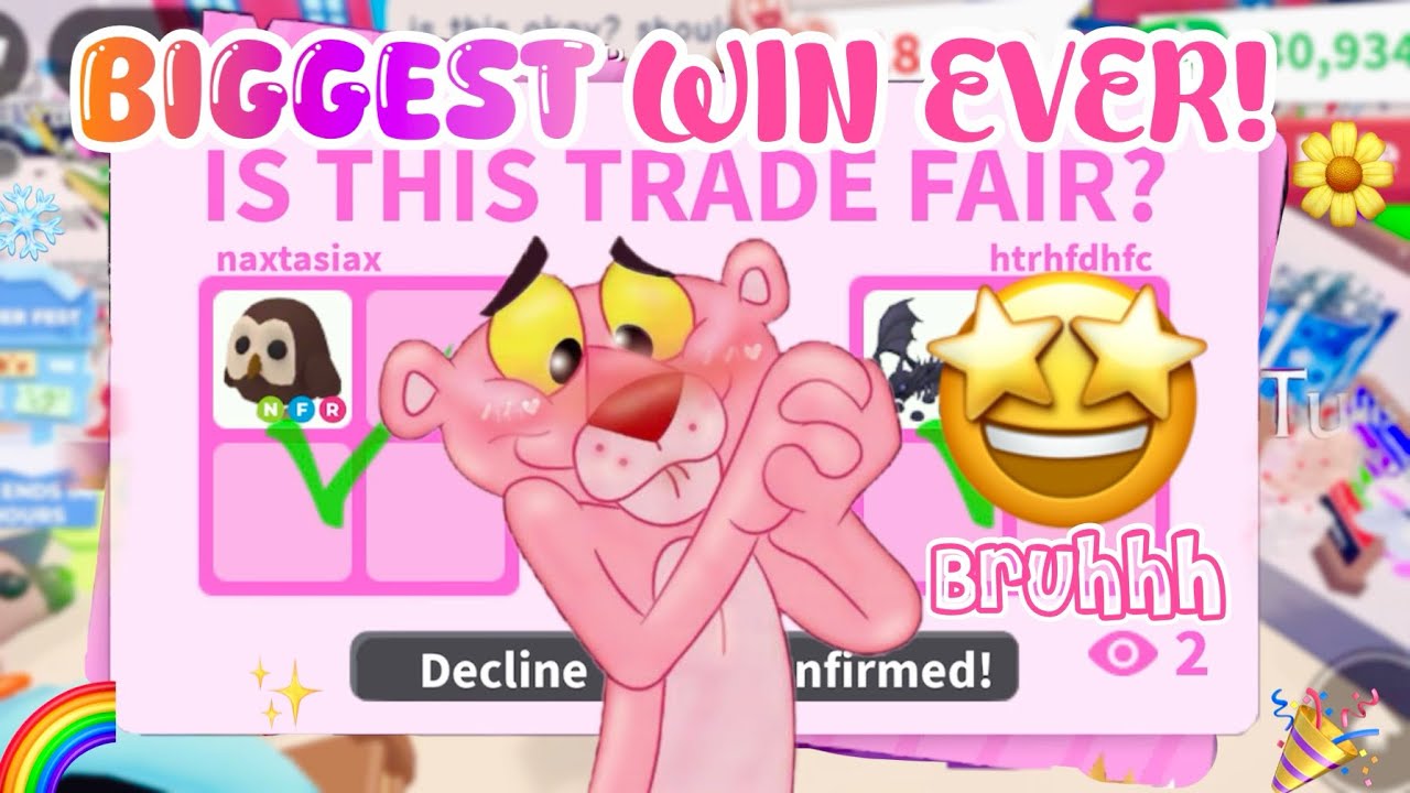 Adopt Me Trading!🎉 BIGGEST WIN🌈💗