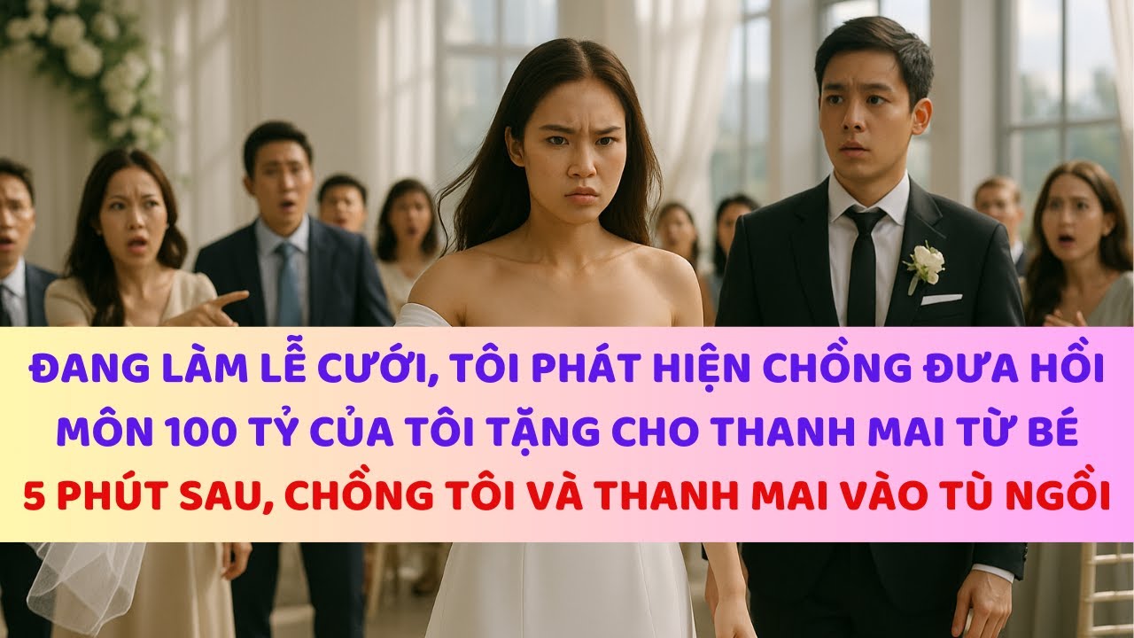 Đang làm lễ cưới, tôi phát hiện chồng đưa hồi môn 100tỷ của tôi tặng cho thanh mai, 5phút sau họ ...