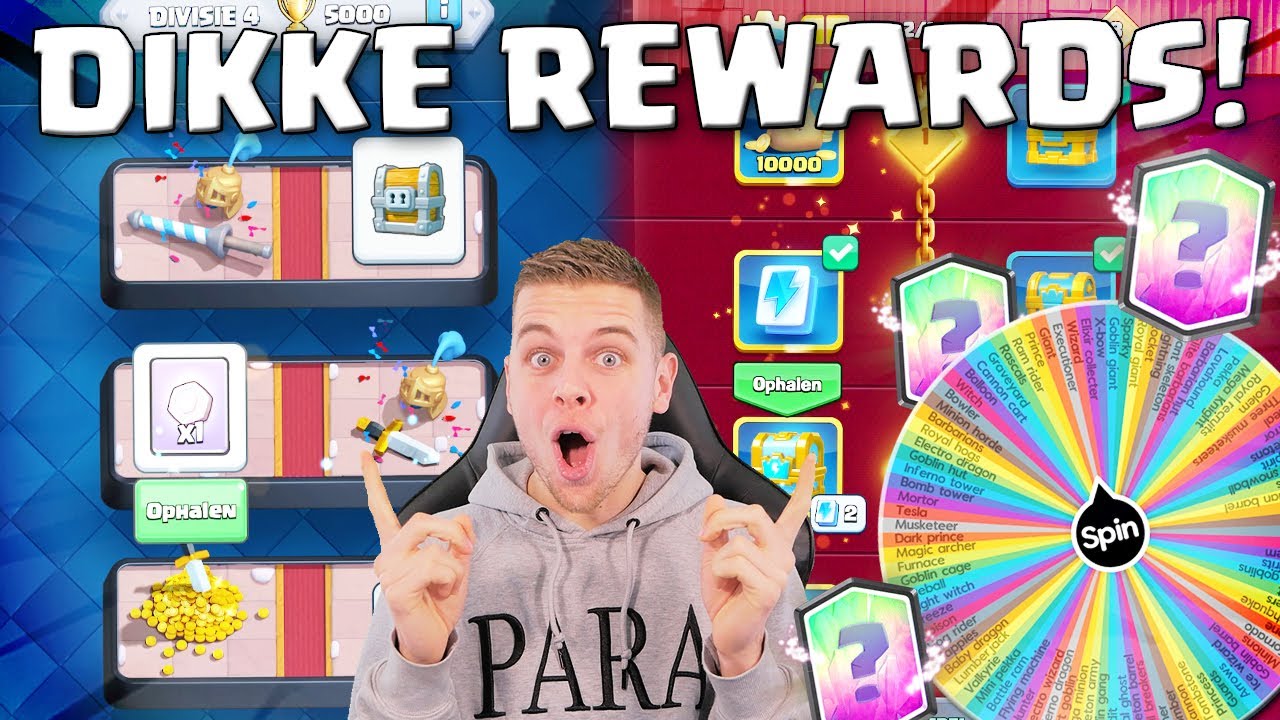 DIKKE REWARDS + NIEUW RAD IN CLASH ROYALE!!