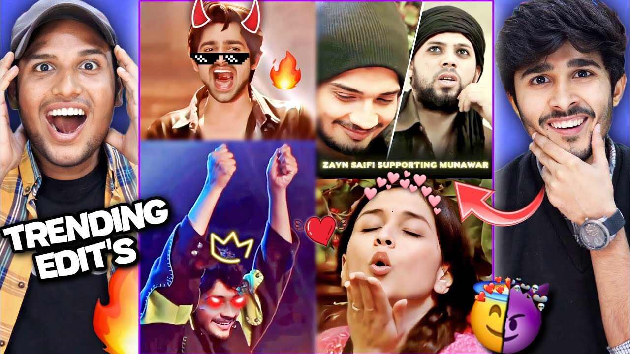 Munawar Faruqui | Abhishek Kumar | Manara | Trending Attitude & Cute  Edits Part 2 Reaction 🔥💯 |